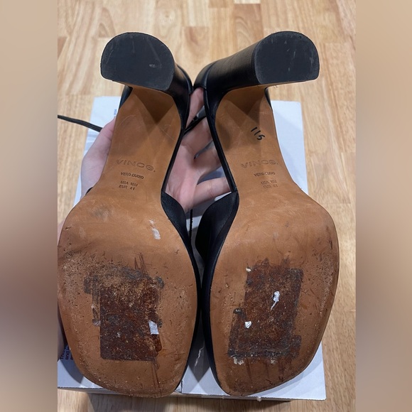 VINCE Amara Leather Platform Heel - Picture 6 of 8